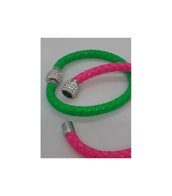 Set doua bratari colorate cu strasuri albe