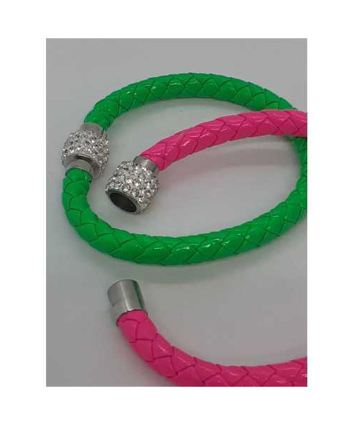 Set doua bratari colorate cu strasuri albe