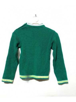 Pulover fetite verde Tricodava 3-4 ani 2