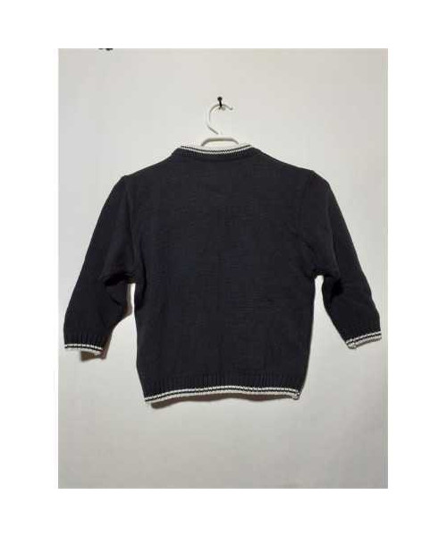 Pulover pentru copii culoare negru Tricodava 2-3 ani