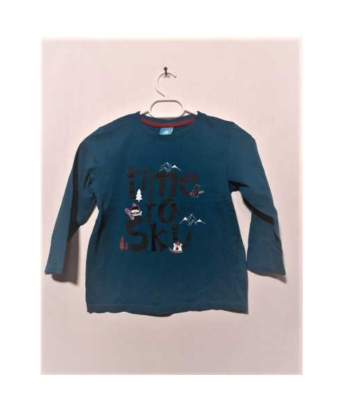 Bluzita pentru copii imprimeu iarna Little Kids