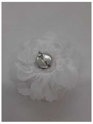 Brosa handmade din material textil floare 2