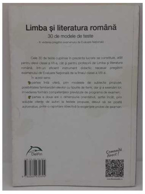 Limba si literatura romana 30 de modele de teste 2