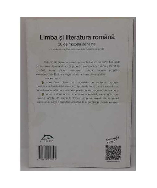 Limba si literatura romana 30 de modele de teste