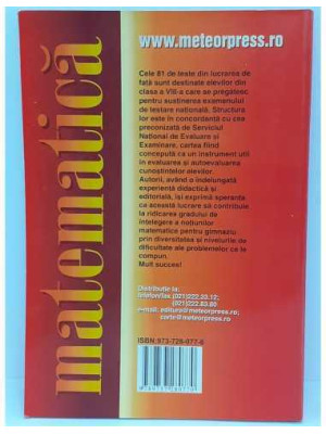 Teste nationale de matematica 2