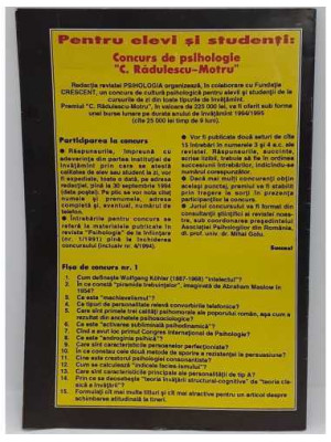 Revista Pshiologia nr 3 1994 2