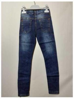 Pantaloni lungi blugi pentru fetite model rupt 2