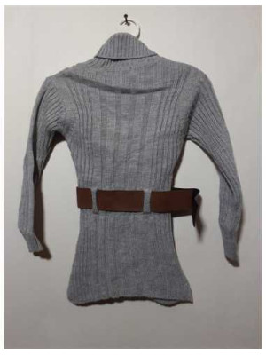 Pulover cu guler si curea pentru fetite Alper 2