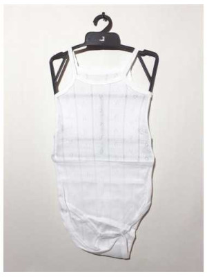 Body tip maieu pentru fetite model perforat cu inimioare