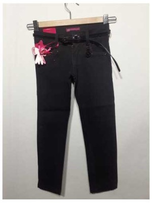 Pantaloni negri pentru fetite blugi Kids Fashion