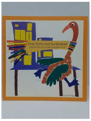 Eine Gans aus Buntpapier