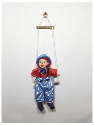 Decoratiune pentru perete Clovn pe leagan