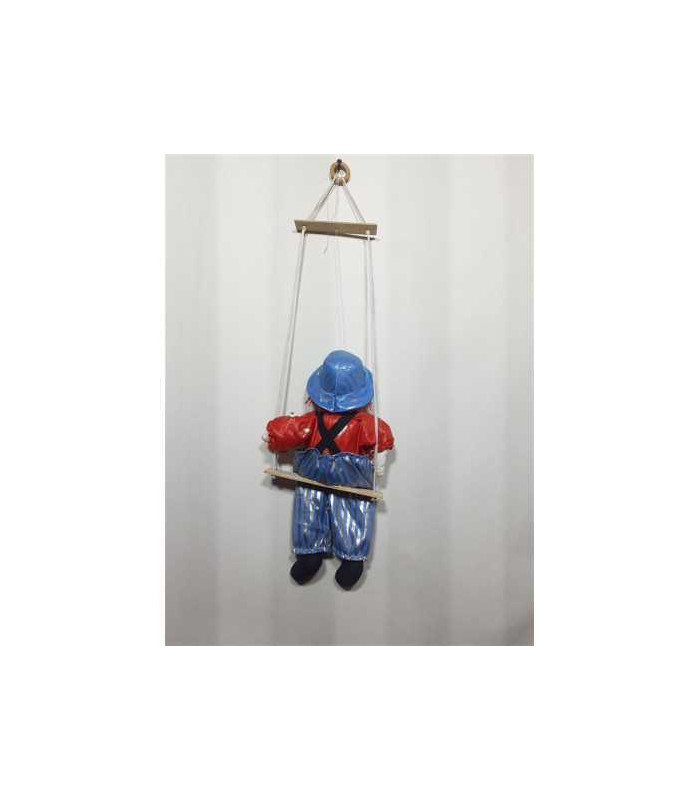 Decoratiune pentru perete Clovn pe leagan
