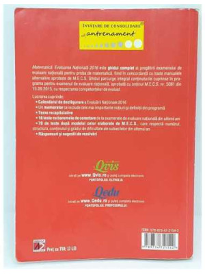 Culegere evaluare nationala matematica 2