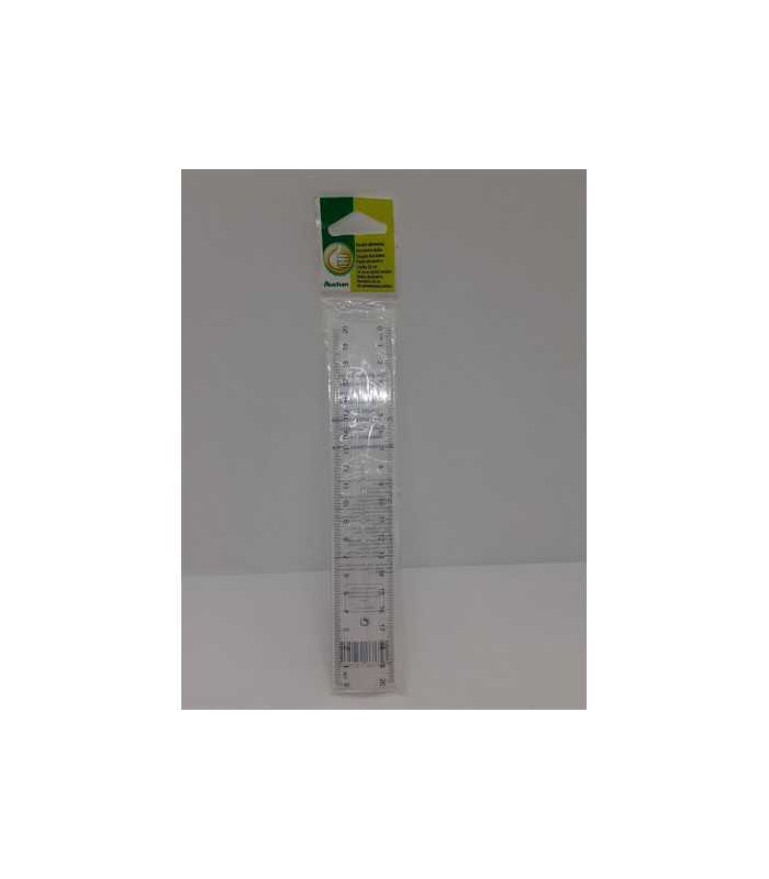 Rigla din plastic cu maner Auchan 20 cm