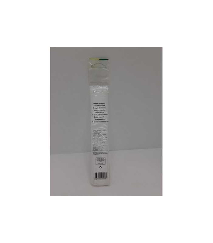 Rigla din plastic cu maner Auchan 20 cm