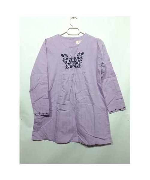 Rochita pentru fetite culoare lila cu floricele Rollover