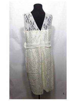 Rochita dama din dantela cu funda in talie FanyLux marime 48 2