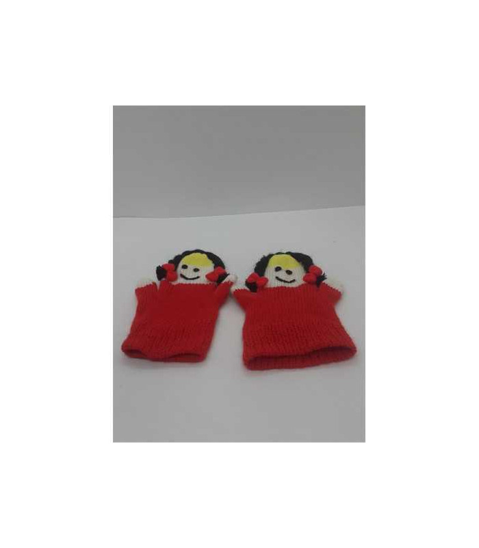 Manusi pentru copii model papusa cu codite
