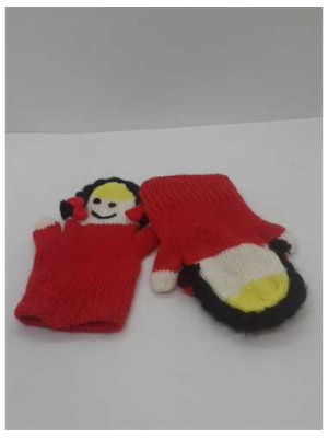 Manusi pentru copii model papusa cu codite 2