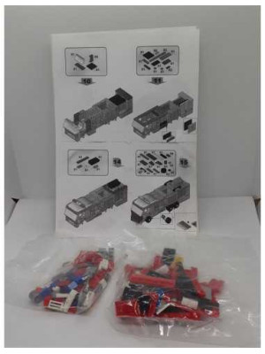 Set de constructie tip lego Masina de pompieri