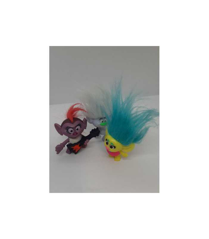 Set 3 figurine cu personaje din desenul Trolls