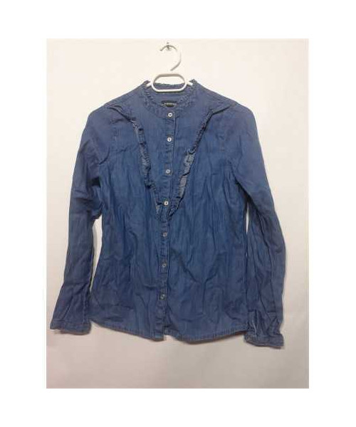 Camasa de blugi pentru fetite cu nasturi metalici In Extenso