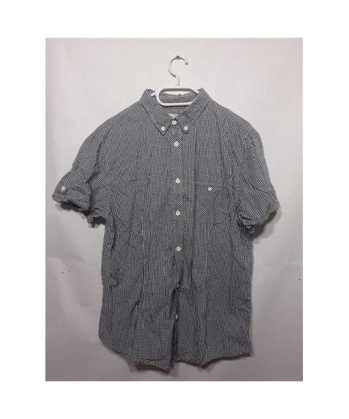 Camasa cu maneca scurta in patratele pentru barbati Bershka marime XL