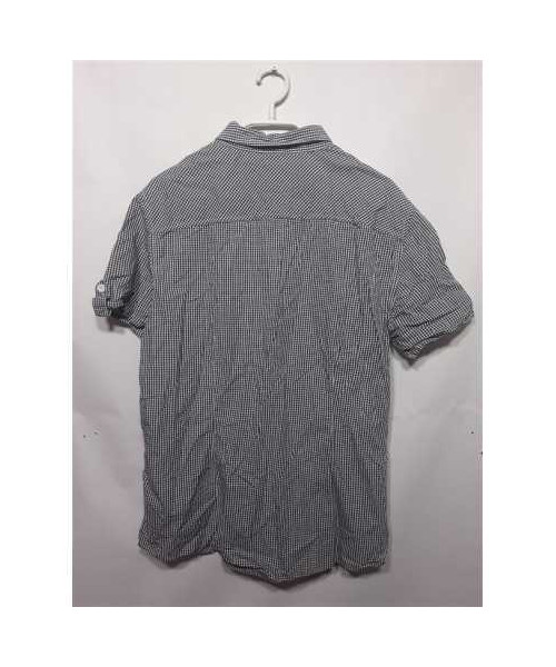 Camasa cu maneca scurta in patratele pentru barbati Bershka marime XL