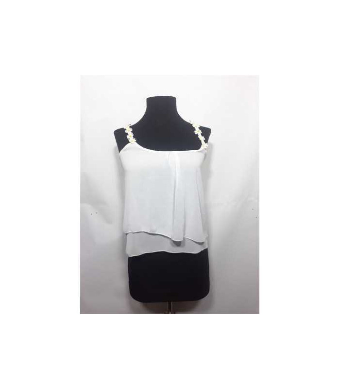 Maieu dama cu bretele din floricele Hailys marime XS