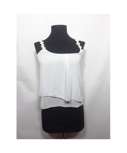 Maieu dama cu bretele din floricele Hailys marime XS