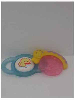 Set doua jucarii pentru dentitie cu apa ratusca si melc