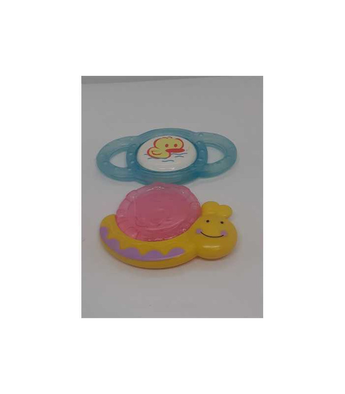 Set doua jucarii pentru dentitie cu apa ratusca si melc