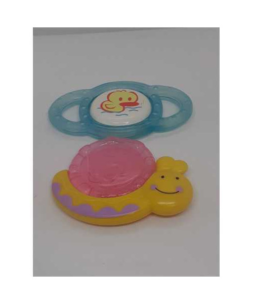 Set doua jucarii pentru dentitie cu apa ratusca si melc