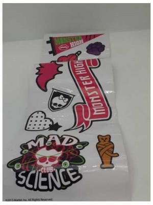 Set 25 abtibilduri diverse modele si marimi Monster High