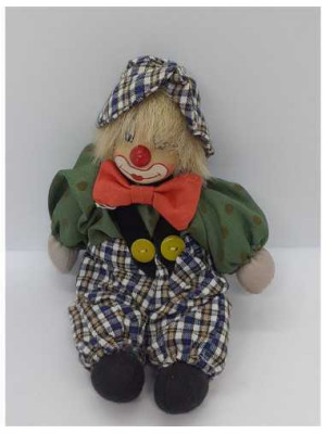 Jucarie Clovn confectionata manual 15 cm