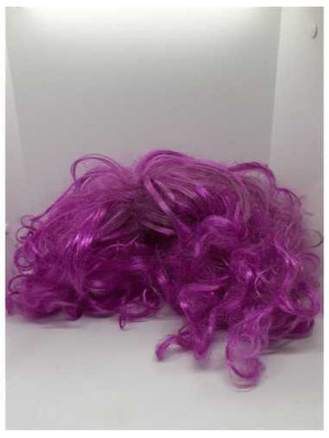 Peruca pentru carnaval culoare mov