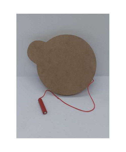 Joc educativ Labirint din lemn cu bile si creion magnetic Buburuza