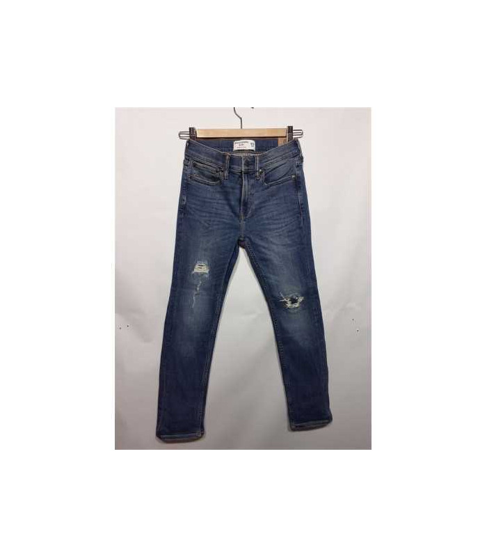 Blugi pentru copii culoare albastru Abercrombie Kids