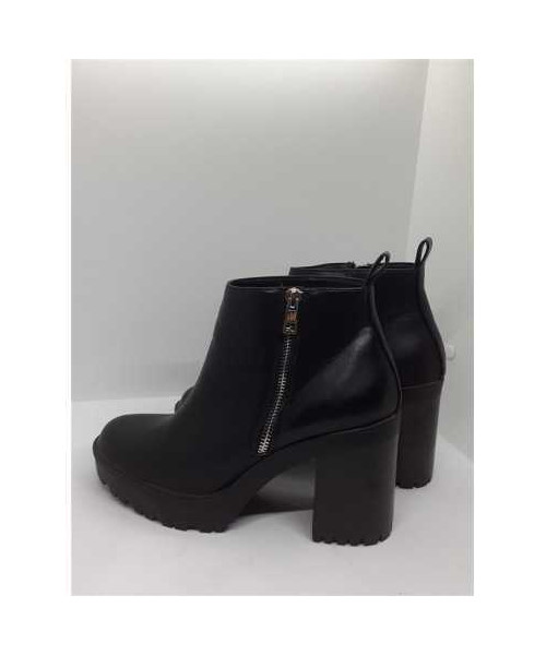 Botine cu toc si talpa track MNG marime 39