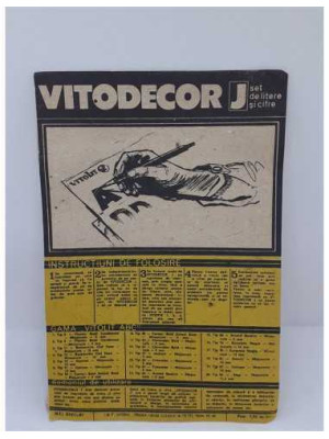 Set de litere si cifre Vitodecor