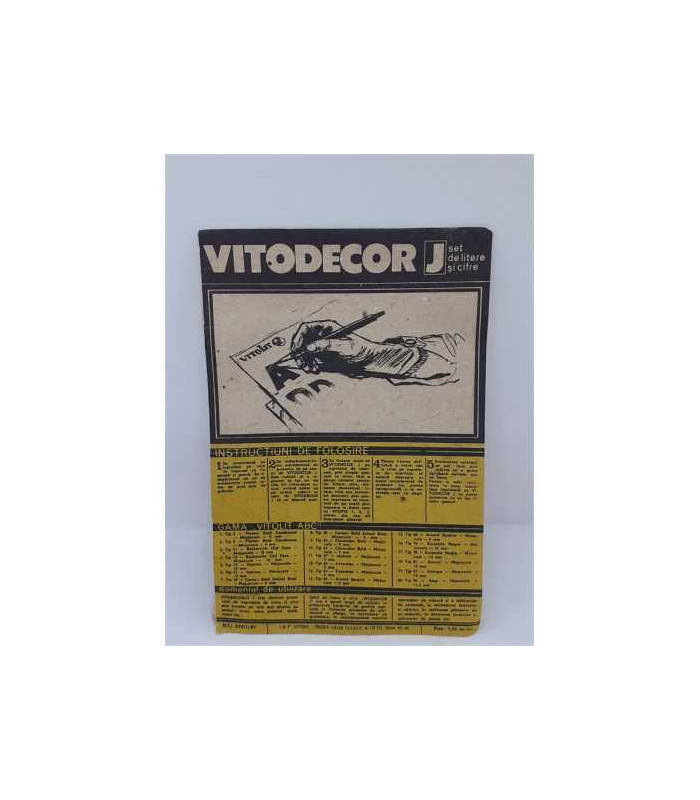 Set de litere si cifre Vitodecor