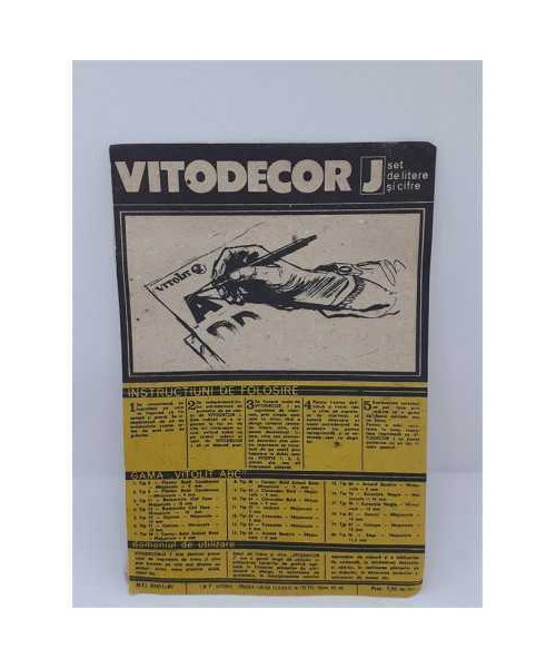 Set de litere si cifre Vitodecor