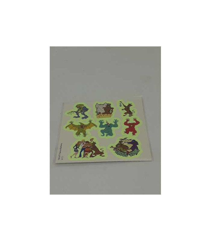 Set 8 abtibilduri fosforescente Scooby Doo pentru copii