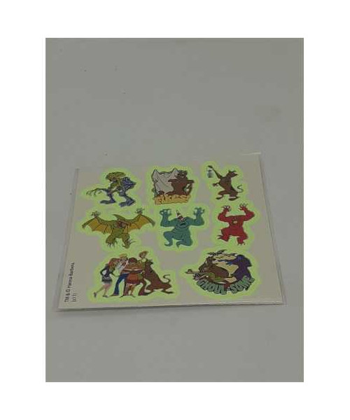 Set 8 abtibilduri fosforescente Scooby Doo pentru copii