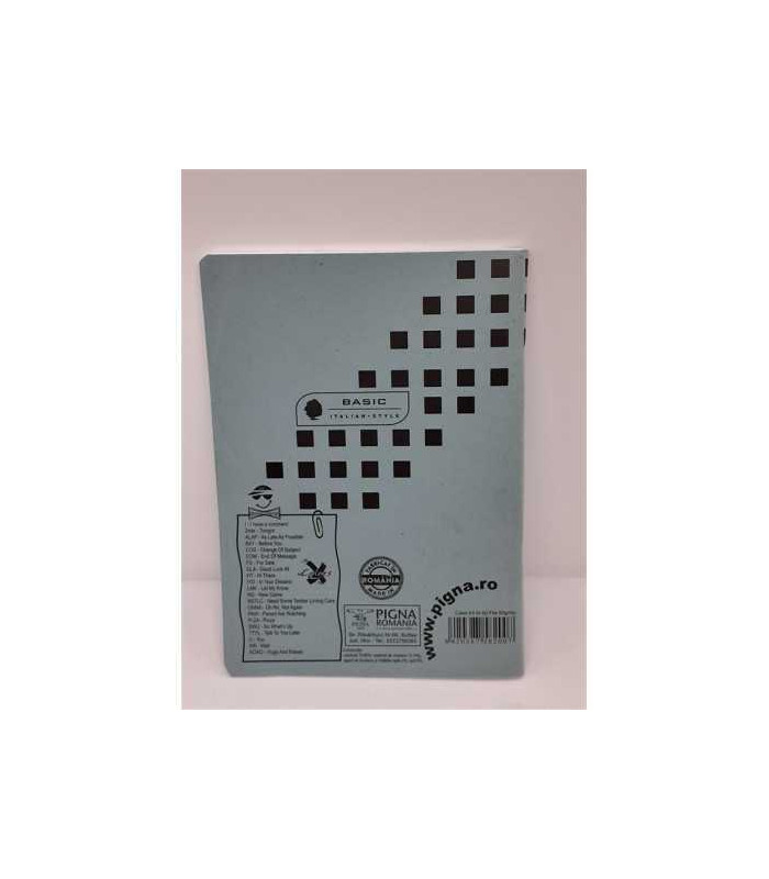 Caiet matematica A5 80 file culoare albastru Pigna