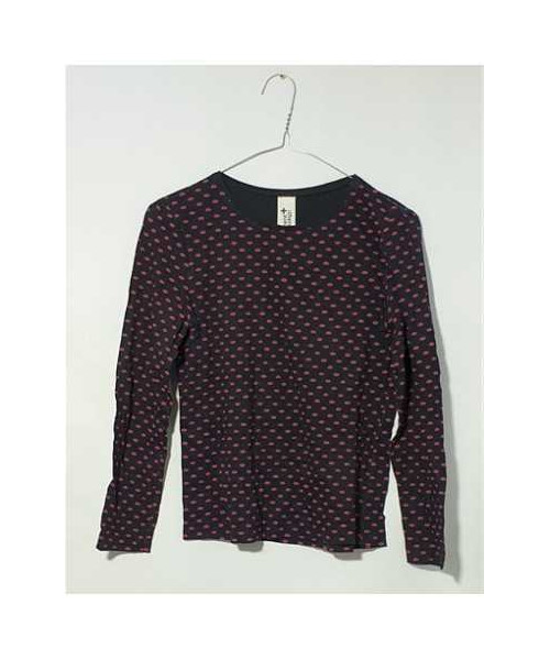 Bluza fetite cu maneca lunga si imprimeu pupici Here There