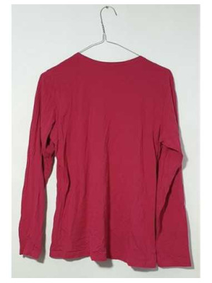 Bluza pijama dama roz cu fundita si imprimeu floral marimea S 2