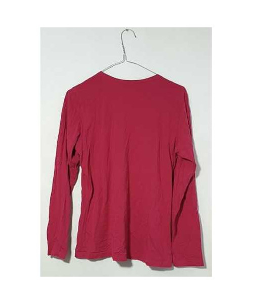 Bluza pijama dama roz cu fundita si imprimeu floral marimea S