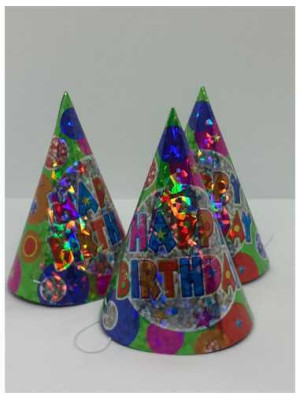 Set 3 coifuri pentru petrecere copii model Happy Birthday